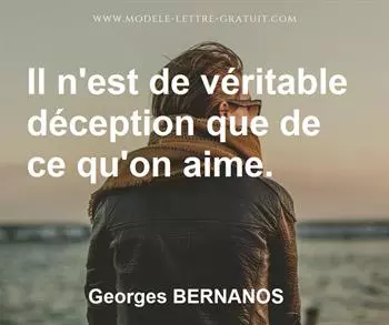 Citation de Georges BERNANOS