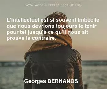 Citation de Georges BERNANOS