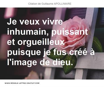 Citations Guillaume APOLLINAIRE