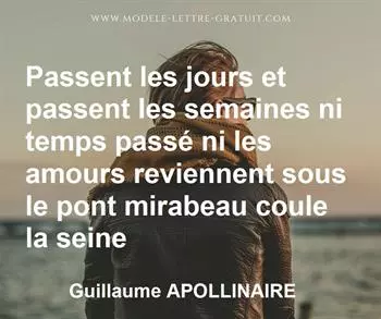 Citation de Guillaume APOLLINAIRE