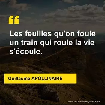 Citation Guillaume APOLLINAIRE