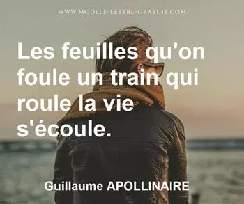 Citation de Guillaume APOLLINAIRE