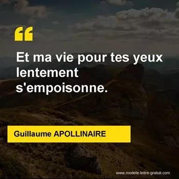 Citation Guillaume APOLLINAIRE