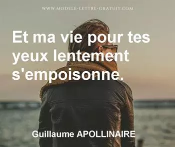 Citation de Guillaume APOLLINAIRE
