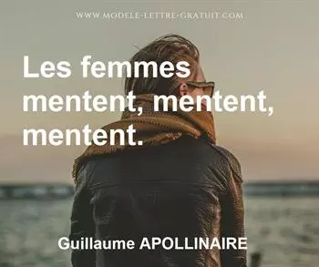 Citation de Guillaume APOLLINAIRE