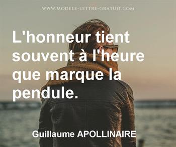 Citation de Guillaume APOLLINAIRE