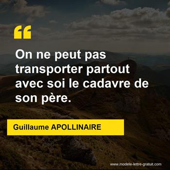 Citations Guillaume APOLLINAIRE