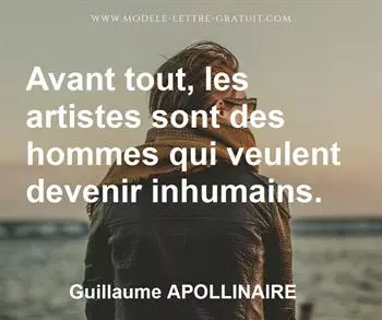 Citation de Guillaume APOLLINAIRE