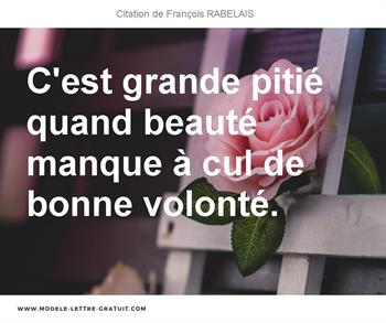 Citations François RABELAIS