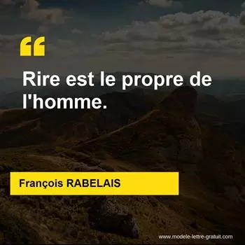 Citation François RABELAIS