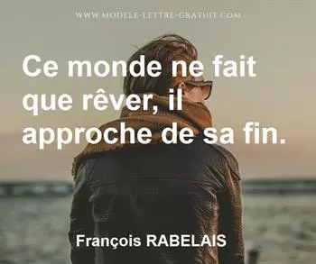Citation de François RABELAIS