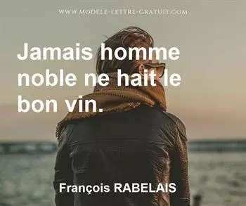 Citation de François RABELAIS