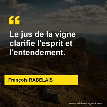 Citation de François RABELAIS