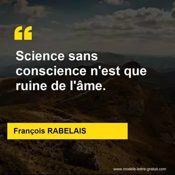 Citation François RABELAIS
