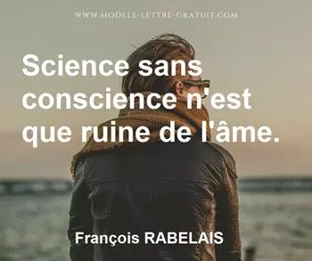 Citation de François RABELAIS