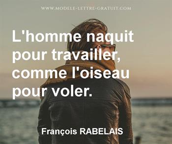 Citation de François RABELAIS