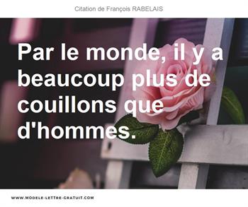 Citations François RABELAIS