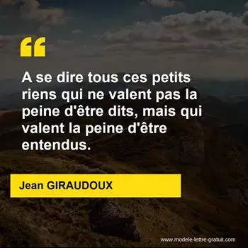 Citation Jean GIRAUDOUX