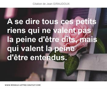 Citations Jean GIRAUDOUX