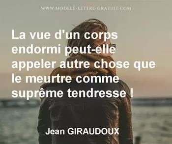 Citation de Jean GIRAUDOUX
