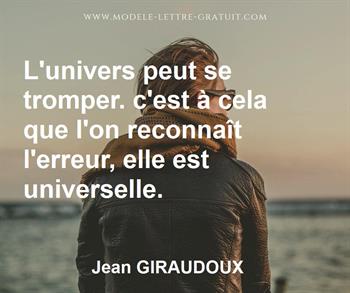 Citation de Jean GIRAUDOUX