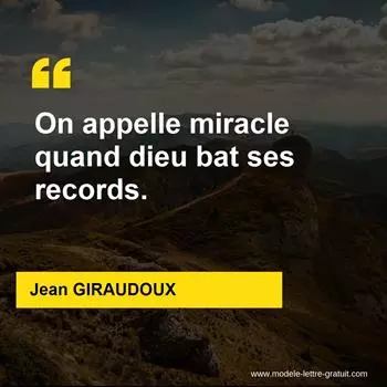 Citation Jean GIRAUDOUX