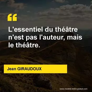 Citation Jean GIRAUDOUX