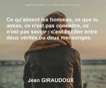 Citation de Jean GIRAUDOUX