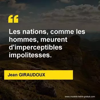 Citation Jean GIRAUDOUX