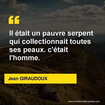 Citation Jean GIRAUDOUX