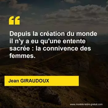 Citation Jean GIRAUDOUX