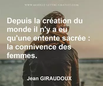 Citation de Jean GIRAUDOUX