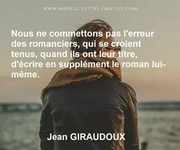 Citation de Jean GIRAUDOUX