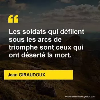 Citation Jean GIRAUDOUX