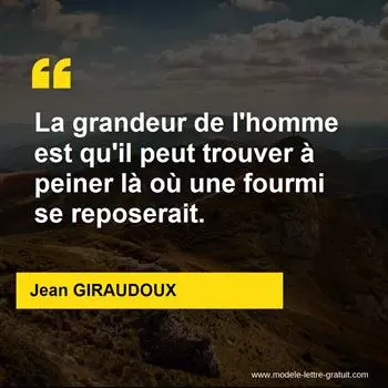 Citation Jean GIRAUDOUX