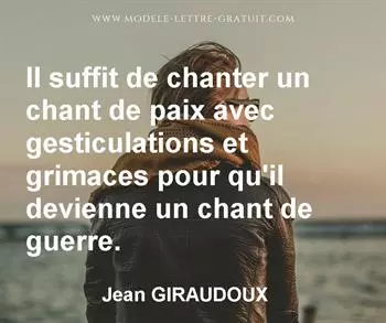 Citation de Jean GIRAUDOUX