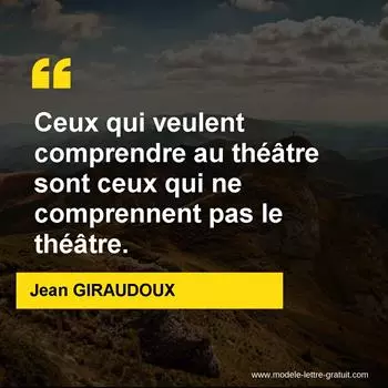 Citation Jean GIRAUDOUX