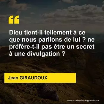 Citation Jean GIRAUDOUX