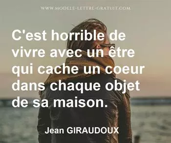 Citation de Jean GIRAUDOUX