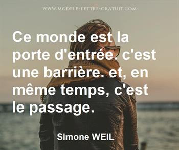 Citation de Simone WEIL