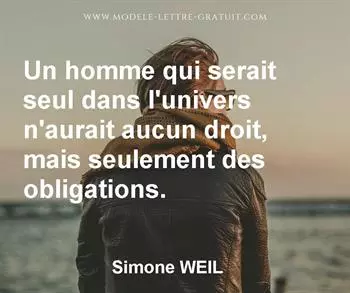 Citation de Simone WEIL
