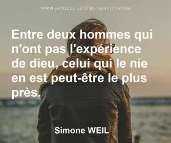Citation de Simone WEIL