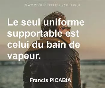Citation de Francis PICABIA