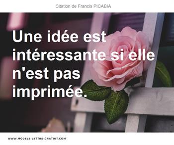 Citations Francis PICABIA
