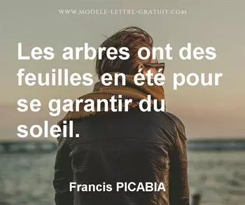 Citation de Francis PICABIA