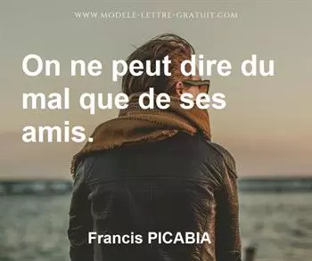 Citation de Francis PICABIA