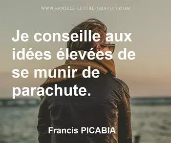Citation de Francis PICABIA