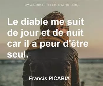Citation de Francis PICABIA