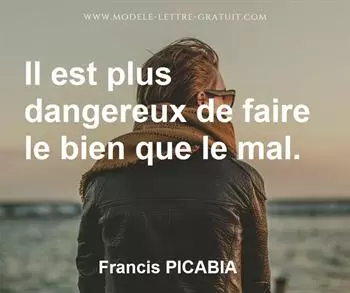 Citation de Francis PICABIA