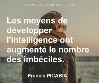 Citation de Francis PICABIA